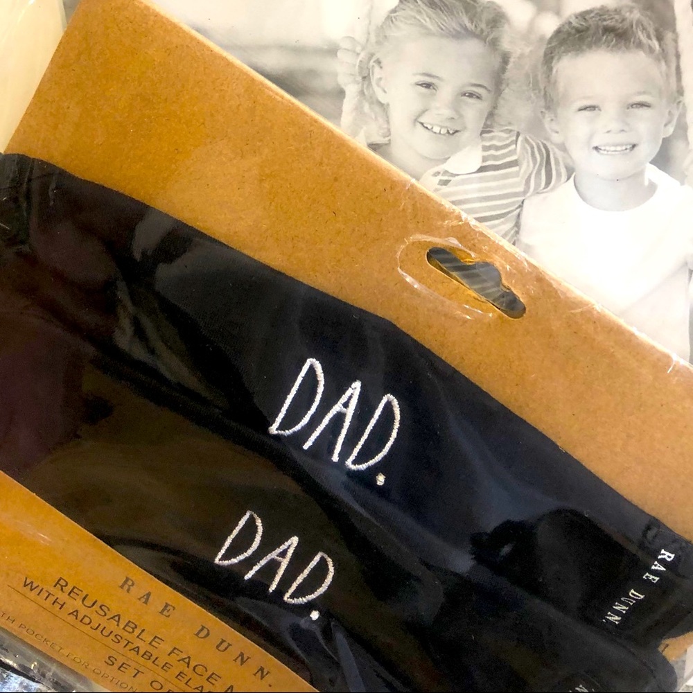 😷 👨🏼• NWT• Rae DuNn•👦🏻Dad👧🏼Face Mask•😷👨🏼 - Picture 2 of 4